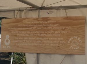 r-Wine and Food Plywood sign